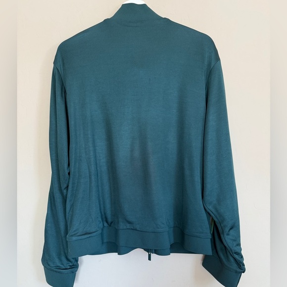Pink Victoria’s Secret Track Jacket Long Sleeve Zip Sporty Lightweight Green XXL - Picture 11 of 13